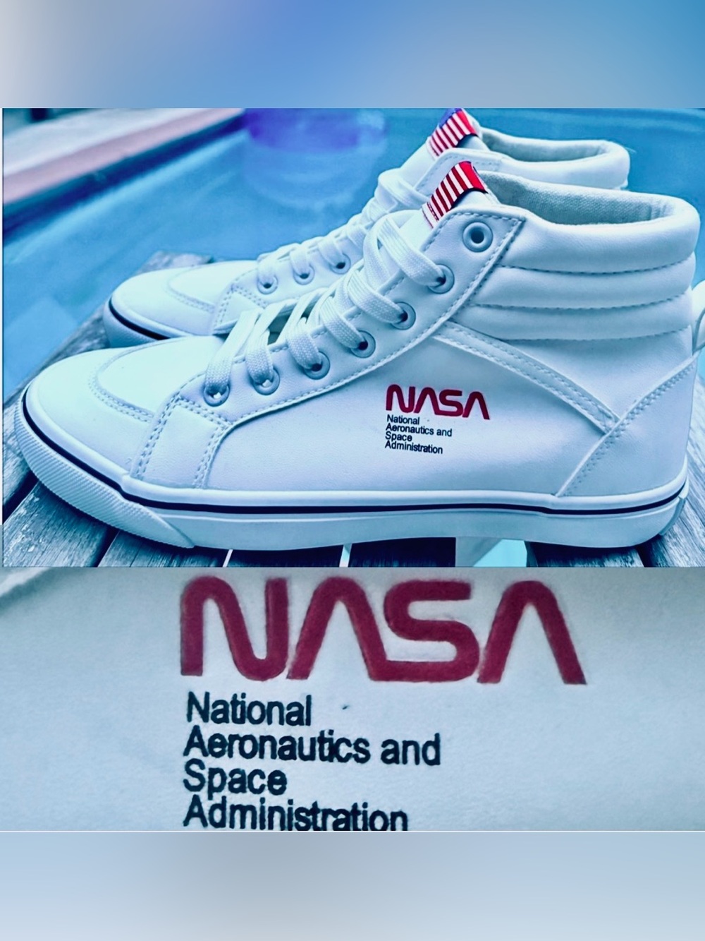NASA Official High-Top Athletic Sneakers Mens 9~BRAND NEW